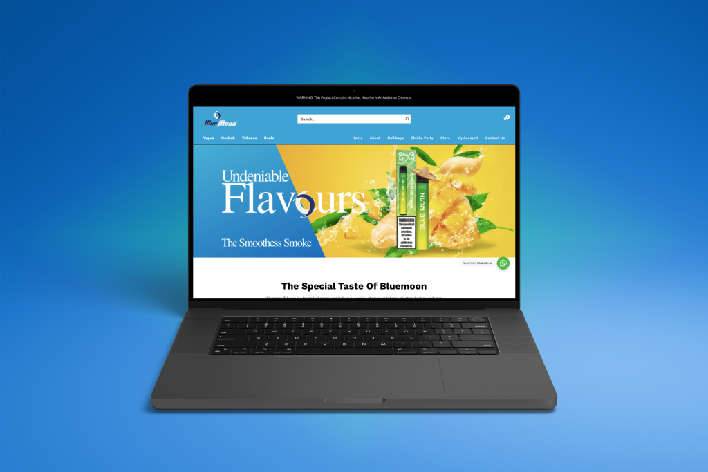 100 Media -Bluemoon Tobacco Mockup