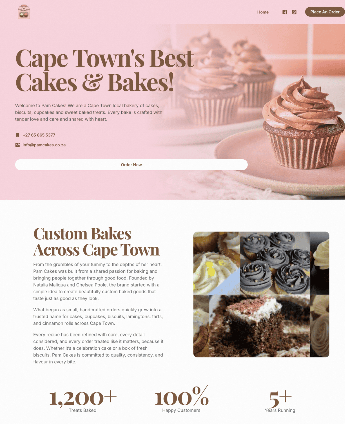 Pam Cakes Home Page Full copy